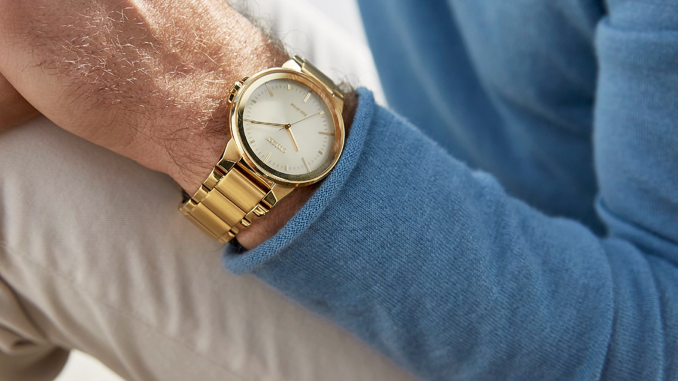 Axiom - Men's Eco-Drive Gold-Tone Champagne Dial Watch | CITIZEN Axiom - Men's Eco-Drive Gold-Tone Champagne Dial Watch | CITIZEN
